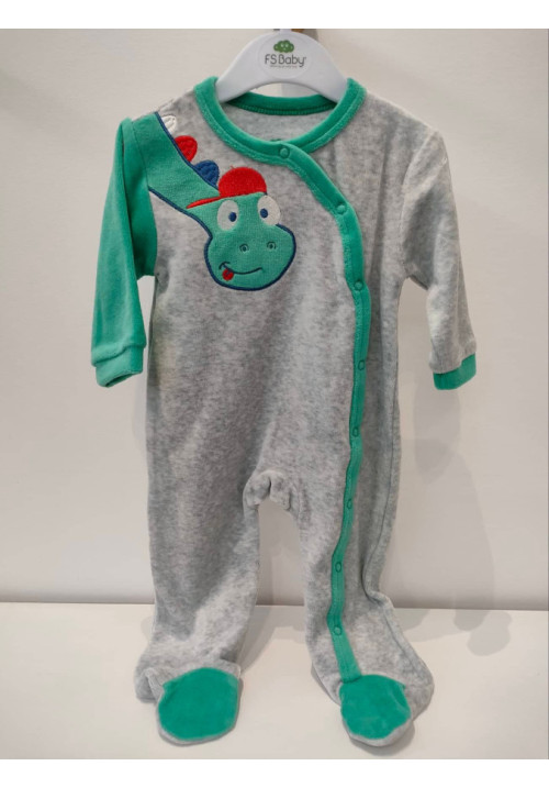 Pijama Dino Gris